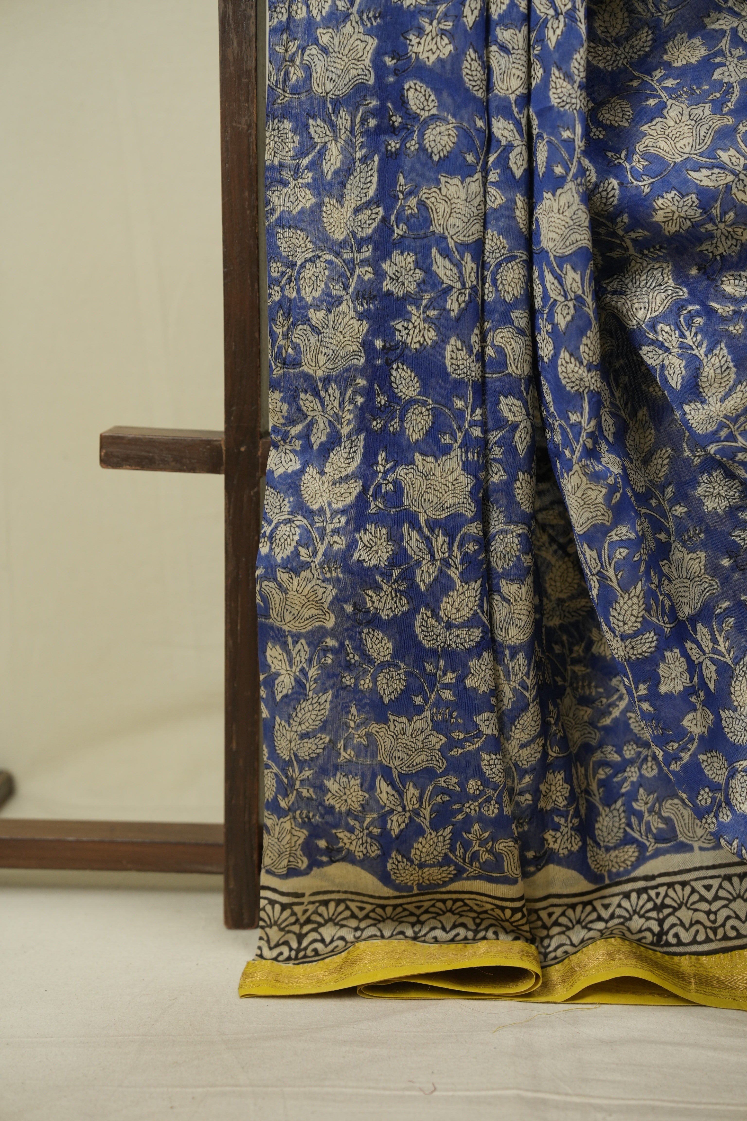 Blue HBP Cotton Silk Saree With Chanderi Border - SRBCSS1766