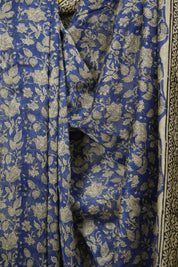 Blue HBP Cotton Silk Saree With Chanderi Border - SRBCSS1766
