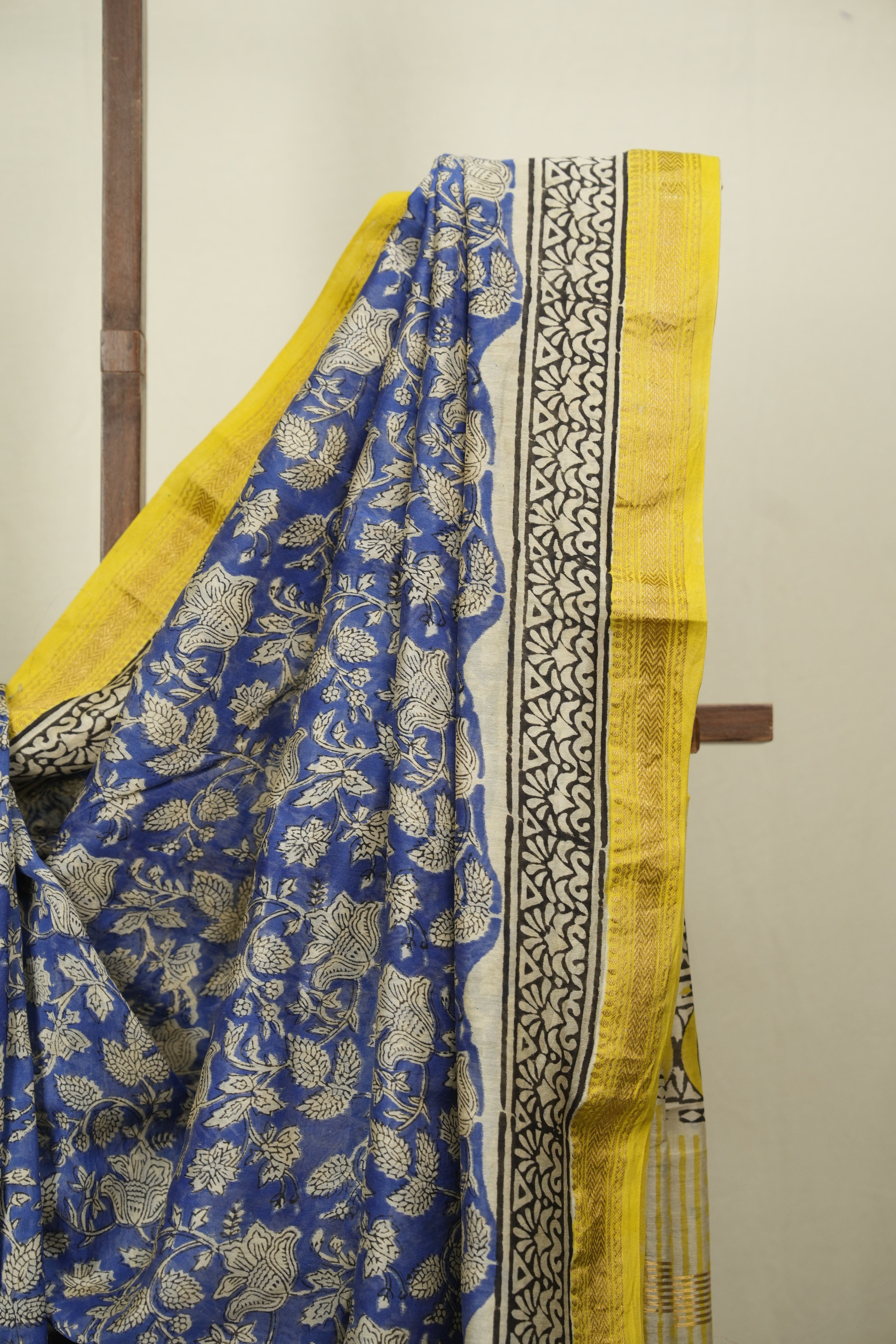 Blue HBP Cotton Silk Saree With Chanderi Border - SRBCSS1766