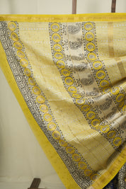 Blue HBP Cotton Silk Saree With Chanderi Border - SRBCSS1766
