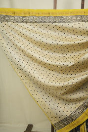 Blue HBP Cotton Silk Saree With Chanderi Border - SRBCSS1766