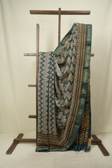 Cream HBP Cotton Silk Saree With Chanderi Border - SRCCSS1767