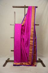 Rani Pink Silk Paithani Saree - SRRPSPS756