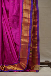 Rani Pink Silk Paithani Saree - SRRPSPS756