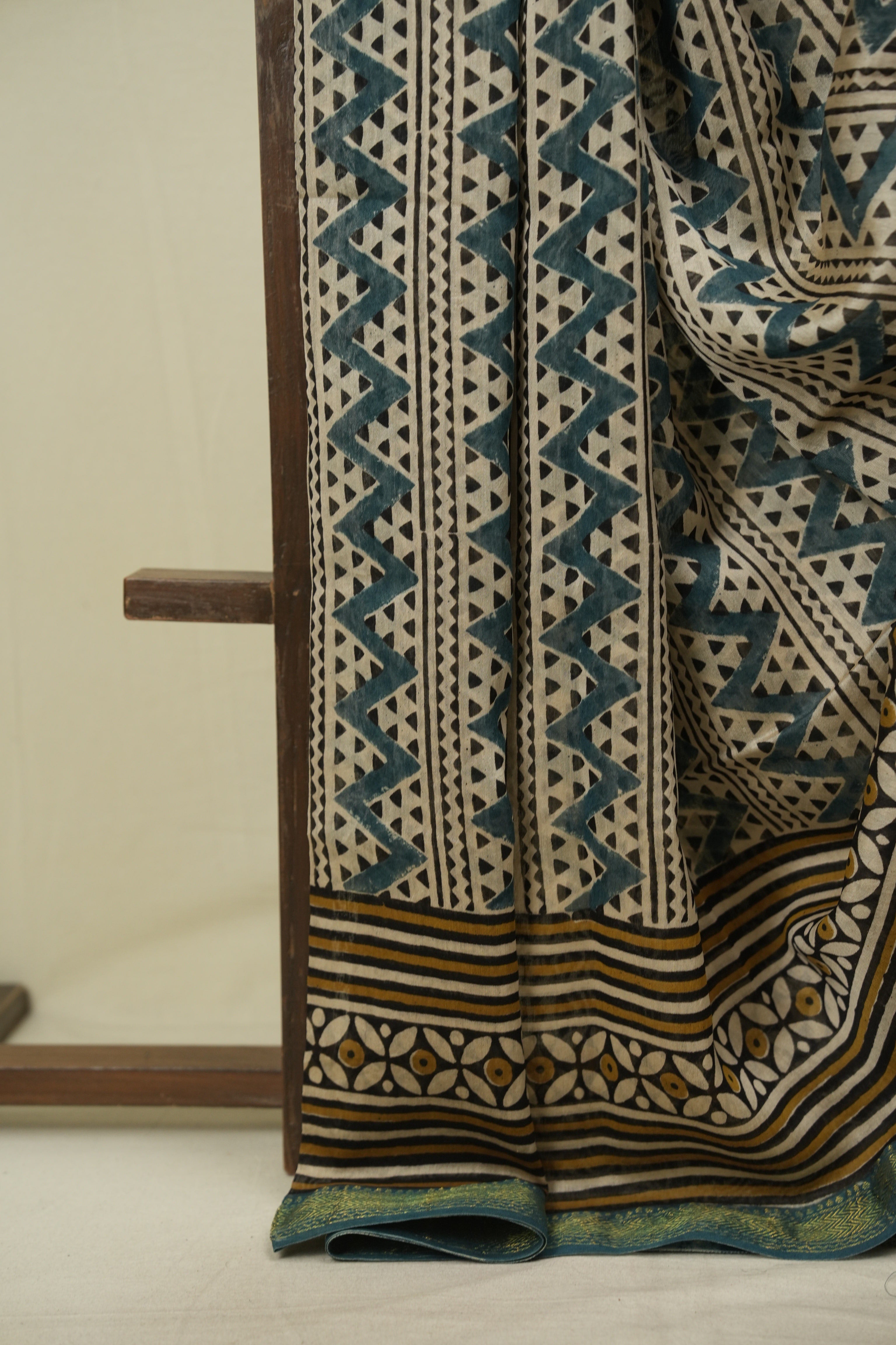 Cream HBP Cotton Silk Saree With Chanderi Border - SRCCSS1767