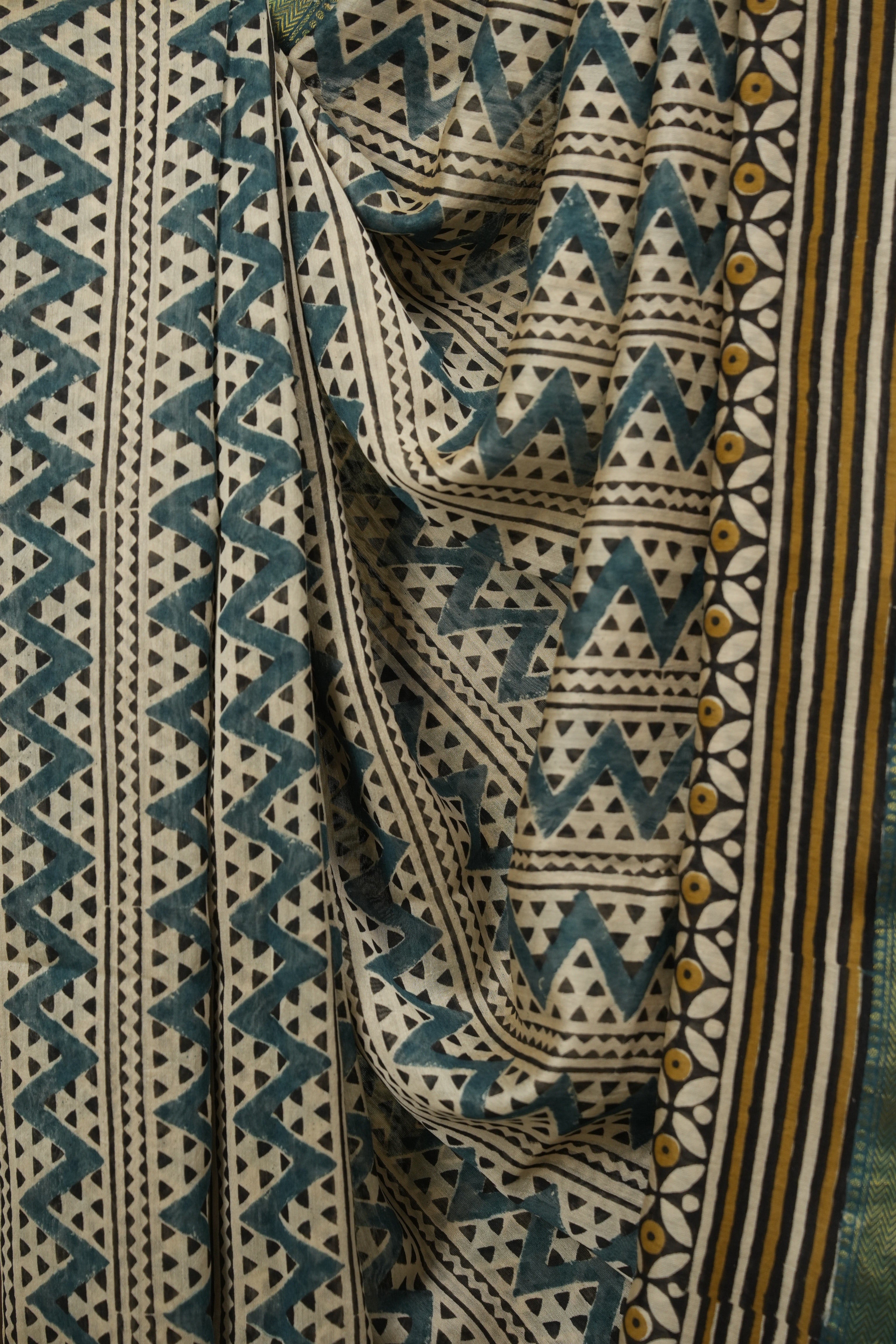 Cream HBP Cotton Silk Saree With Chanderi Border - SRCCSS1767