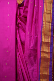 Rani Pink Silk Paithani Saree - SRRPSPS756