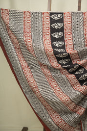 Cream HBP Cotton Saree - SRCCS3670