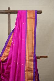 Rani Pink Silk Paithani Saree - SRRPSPS756