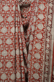Red HBP Cotton Saree - SRRCS3690