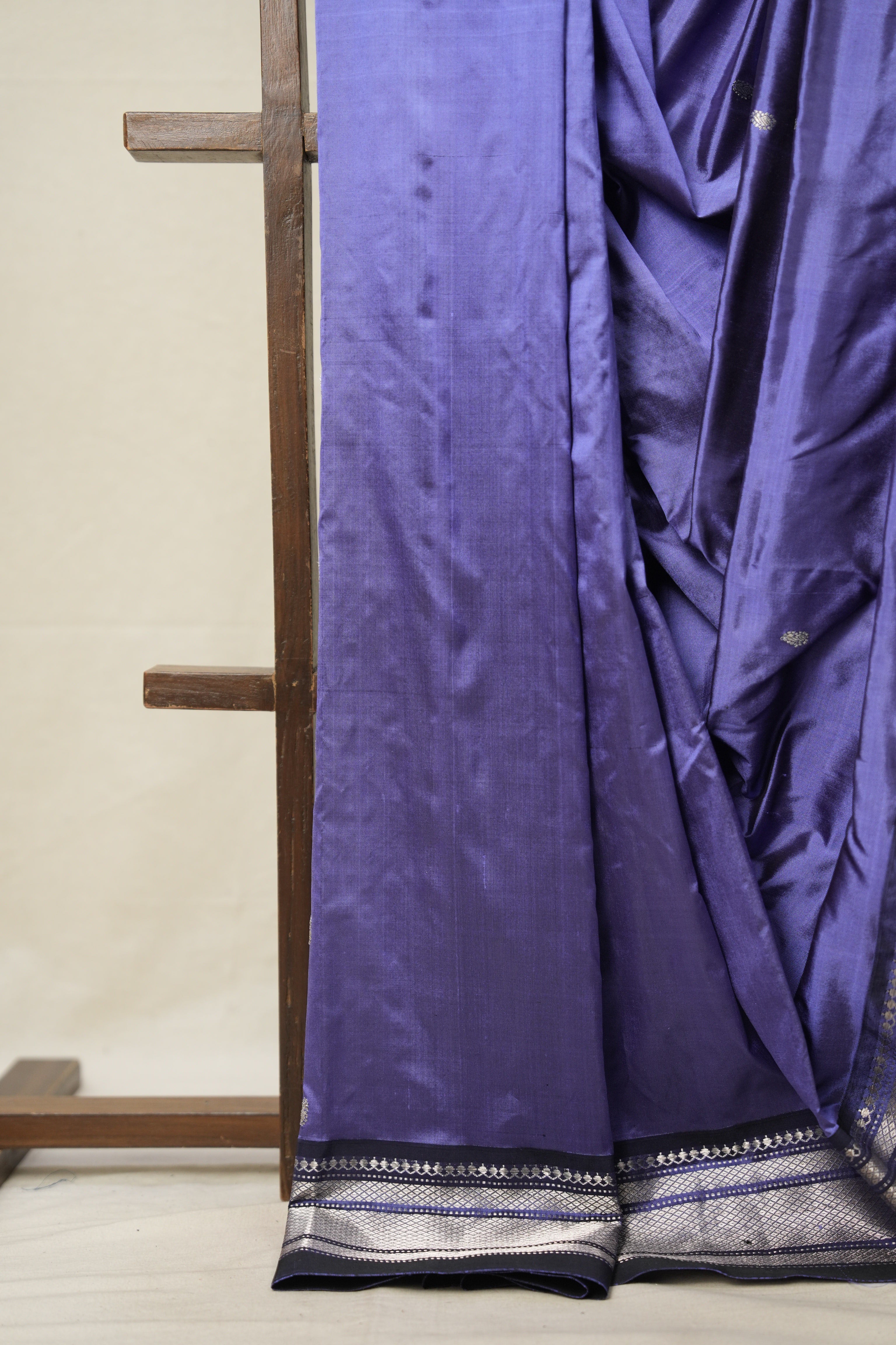 Lavender Silk Paithani Saree - SRLSPS755