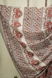 Red HBP Cotton Saree - SRRCS3690