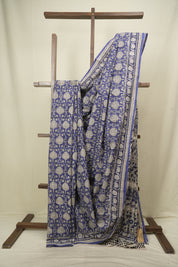 Blue HBP Cotton Saree - SRBCS3691