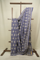 Blue HBP Cotton Saree - SRBCS3691