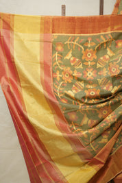 Moss Green Rajkot Patola Silk Saree - Saavari - SSMGRPSS08