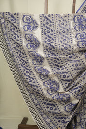 Blue HBP Cotton Saree - SRBCS3691