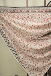 Black HBP Cotton Saree - SRBCS3692