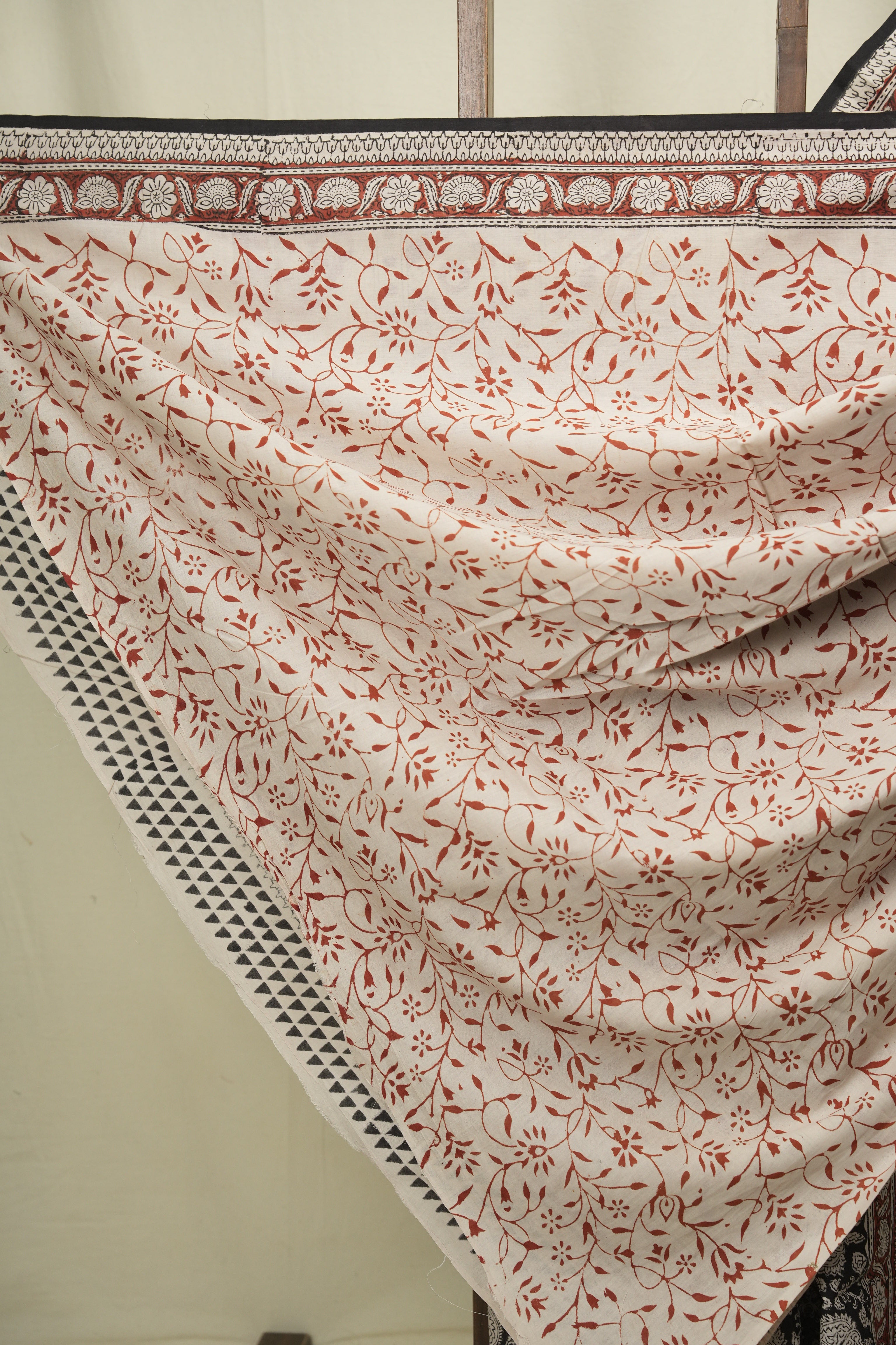Black HBP Cotton Saree - SRBCS3692