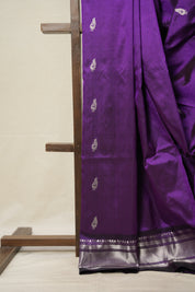 Purple Silk Paithani Saree - SRPSPS752