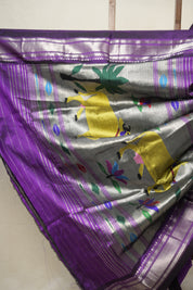 Purple Silk Paithani Saree - SRPSPS752