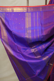 Two Tone Purple Kanjivaram Silk Saree - SRTTPKSS991