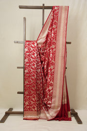 Red Banarasi Silk Saree - SRRBSS736