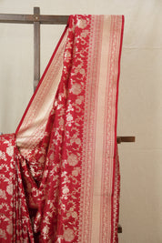 Red Banarasi Silk Saree - SRRBSS736