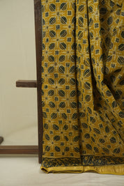 Mustard HBP Cotton Silk Saree With Chanderi Border - SRMCSS1748