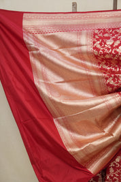 Red Banarasi Silk Saree - SRRBSS736