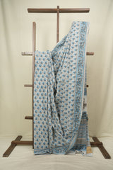 Grey HBP Cotton Saree - SRGCS3696