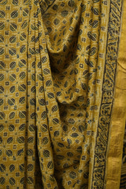 Mustard HBP Cotton Silk Saree With Chanderi Border - SRMCSS1746