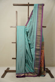 Rama Green Silk Paithani Saree - SRRGSPS751
