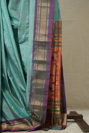 Rama Green Silk Paithani Saree - SRRGSPS751