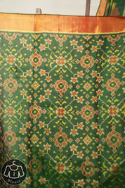 Green Rajkot Patola Silk Saree - Saavari - SSGRPSS09