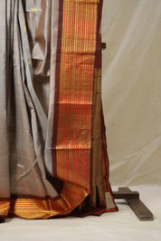 Sand Kanjivaram Silk Saree - SRSKSS1012