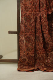 Brick Red HBP Cotton Silk Saree With Chanderi Border - SRBRCSS1756