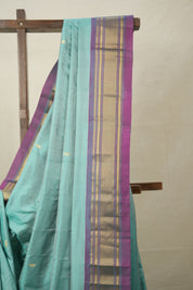 Rama Green Silk Paithani Saree - SRRGSPS751