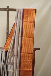 Sand Kanjivaram Silk Saree - SRSKSS1012