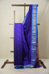 Royal Blue Silk Paithani Saree - SRRBSPS738