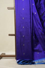 Royal Blue Silk Paithani Saree - SRRBSPS738