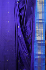 Royal Blue Silk Paithani Saree - SRRBSPS738