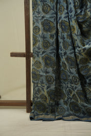 Blue HBP Cotton Silk Saree With Chanderi Border - SRBCSS1755