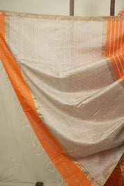 Orange Maheshwari Saree - SROMS1376