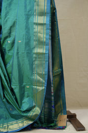 Peacock Green Silk Paithani Saree - SRPGSPS740