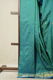 Peacock Green Silk Paithani Saree - SRPGSPS740