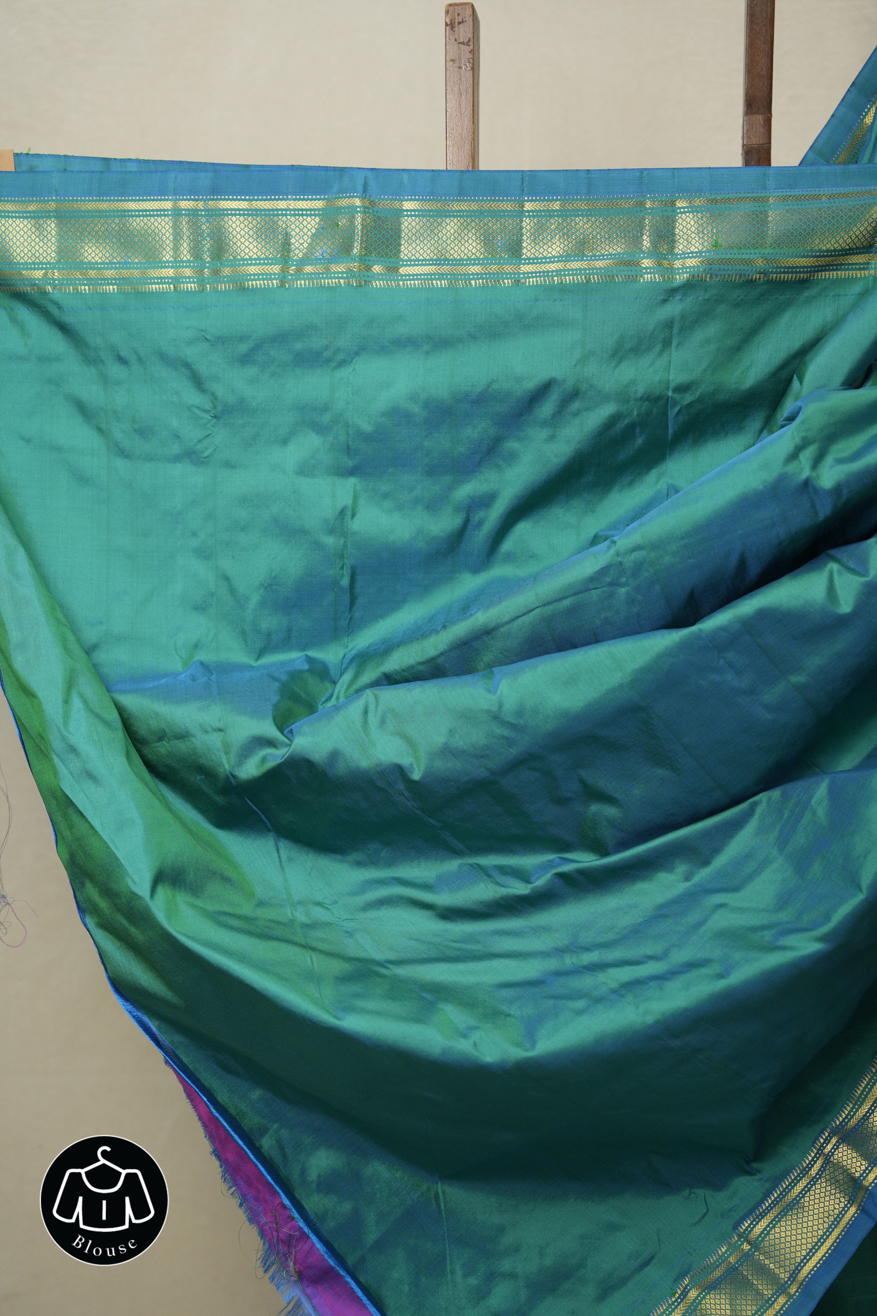 Peacock Green Silk Paithani Saree - SRPGSPS740
