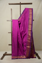 Rani Pink Silk Paithani Saree - SRRPSPS748