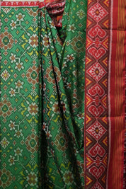 Green Rajkot Patola Silk Saree - Saavari - SSGRPSS10