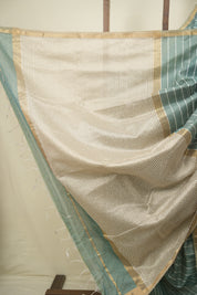 Teal Maheshwari Saree - SRTMS1369