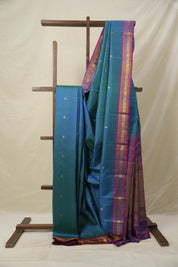 Peacock Green Kanjivaram Silk Saree - SRPGKSS996
